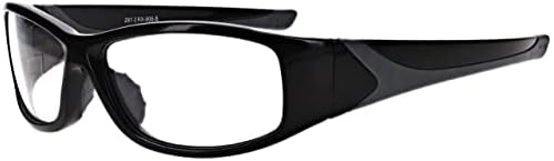 Ochelari de protecție împotriva radiațiilor, înveliți elegant și robust în jurul cadrului de siguranță cu lentile de protecție