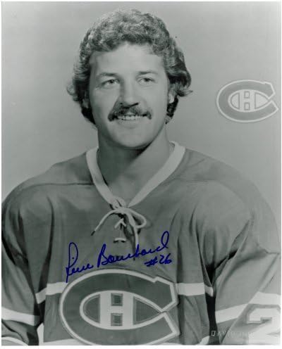 Pierre Bouchard Autografat Montreal Canadiens 8x10 Foto 1