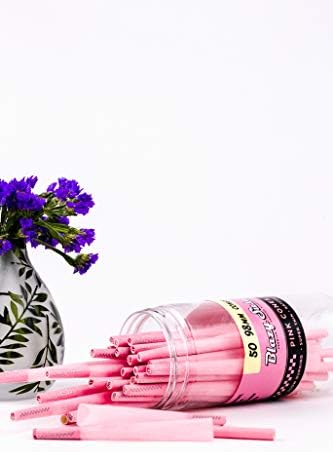 Blazy Pink Cones 50ct Pack / Pink Rolling Cones / Vegan & amp; Smooth Burning / Blazy Susan Accesorii pentru fumat de calitate