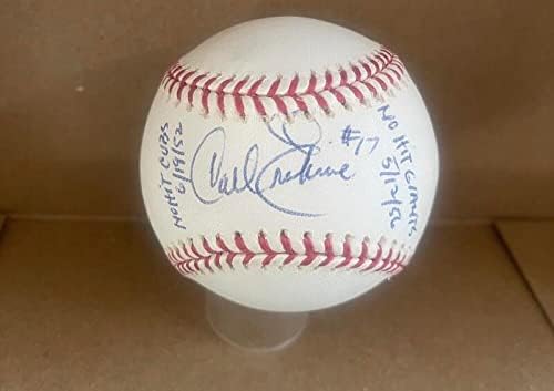 Carl Erskine Stats 2 No Hitters Dodgers a semnat Auto M.L. Baseball JSA AH66059 - baseball -uri autografate