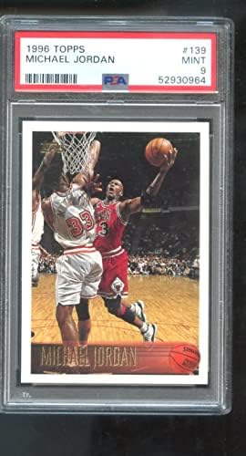 Michael Jordan Card 1996-97 Topps 139 PSA 9