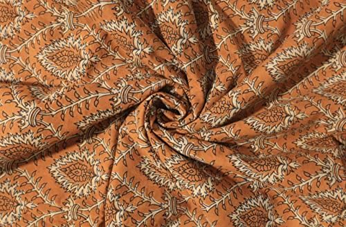 Indian Dabu Manual Imprimate Florale Design Fabric, Indian Bumbac Bloc Imprimate Fabric