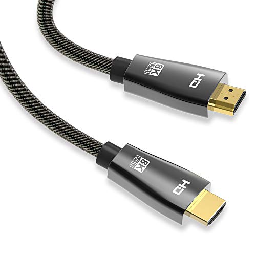 juppt electronics HDMI 2.1 cablu, 8K 4K cablu HDMI UHD HDR 8K de mare viteză 48Gbps 8K 3D pentru TV Roku PS4 SetTop Box HDTV