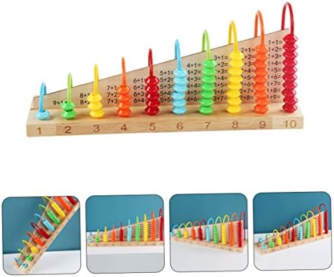 Toyvian 1pc Aritmetică Predare ajutor pentru copii Playset Playset Matematică Înclinat Abacus Educațional Abacus Copii Cognitiv