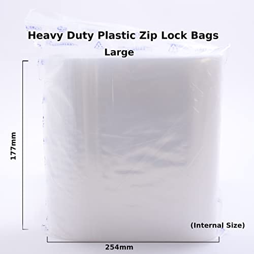 Saci de blocare cu fermoar din plastic greu - Dimensiune: mare - Dimensiune pachet: pachet de 1.000 - de Inoxia