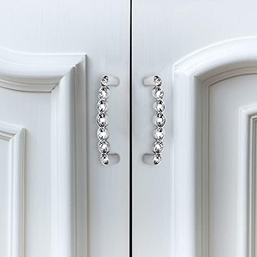 Mânerul dulapului Focefec 2pcs, Crystal Glass Pullhandle pentru dulapul dulapului dulap pentru dulapuri de decor modern Door