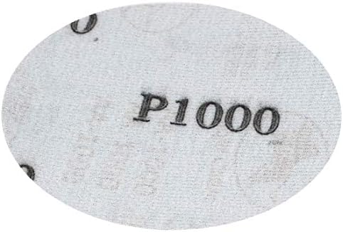 NOU LON0167 5inch DIA Prezentată uscat rotund abraziv eficacitate fiabilă Șlefuire Flocking Sandper DISC 1000 GRIT 10 PCS