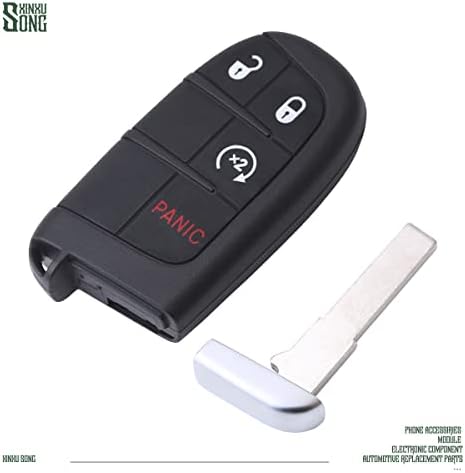 XINXUSONG M3M-40821302 cheie Auto Fob telecomandă de intrare fără cheie 68250337ab 4 butoane înlocuire vehicule compatibile