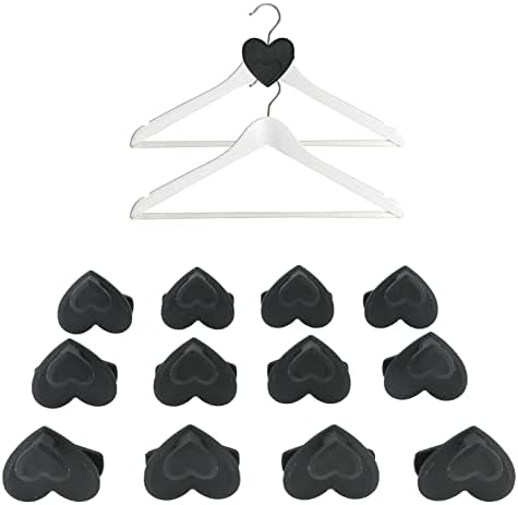 Cârlig de conectare a umerașului NAROOTE, haine de plastic cu umeraș conector cârlige Spațiu economisind negru pentru dulap