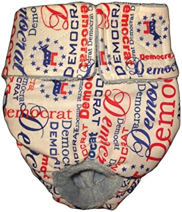 Scutece pentru pisici Barkerwear-fabricate în SUA - scutec pentru pisici premium impermeabil Democrat pentru pisici Piddling,
