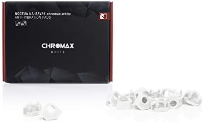 Noctua NA-SAVP5 chromax.Tampoane albe, Anti-vibrații pentru ventilatoare Noctua de 92 mm și 80 mm