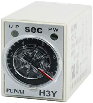 Nou Lon0167 110VAC DPDT 0-10s secunde Timing Range Timer releu H3Y - 2 8 terminale (110 vAC DPDT 0-10s Sekunden Zeitbereich