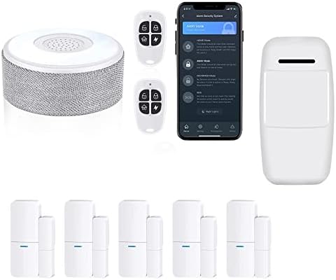 Sistem de alarmă acasă 8 piese-pachet Kit cu senzor de mișcare