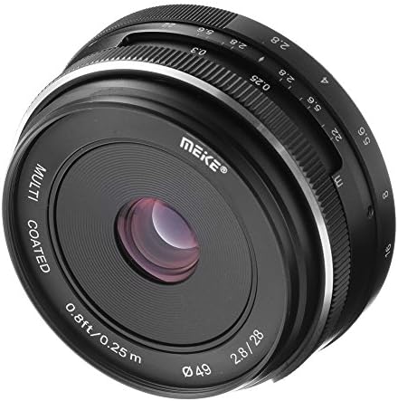 Meike 28mm F2. 8 deschidere mare obiectiv Manual Focus pentru Canon EOS EF-M M1 M2 M3 Mirrorless aparat de fotografiat