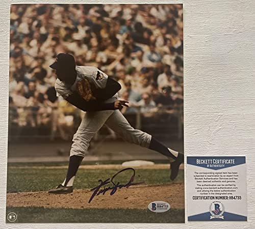 Fergie Jenkins a semnat Autografe Glossy 8x10 Photo Chicago Cubs - Beckett Bas Autentificat