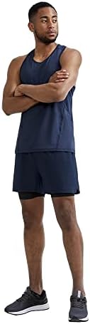 Craft Sportswear Men ' s Adv Essence 2-în-1 Stretch Shorts / pantaloni scurți de antrenament atletic / ușor cu buzunar cu fermoar
