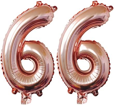 Numărul 66 baloane de 32 inci alfabet digital 66 BALLOONS de naștere Digita 66 Balloane de heliu Balloane mari pentru petreceri