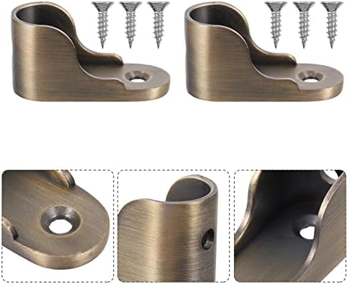 Suporturi de tijă de tijă metalică pentru taieț metalic suporturi: 4 buc din aliaj zinc suporturi de tije suportari suport