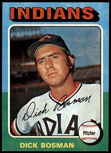 1975 Topps 354 Dick Bosman Cleveland Indieni NM+ Indieni