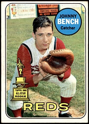 1969 Topps 95 Johnny Bench Cincinnati Reds VG/Ex Reds