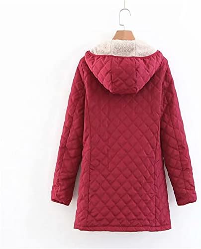 Femei Iarna Cald Haina Hoodie Parkas Pardesiu Ușoare Full-Zip Fleece Uza Rezistent La Apa Packable Puffer Jacheta