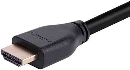Cablu HDMI 2.1 de mare viteză certificat Monoprice 8K-15 picioare-Negru 48Gbps, compatibil cu Sony PlayStation, Microsoft Xbox