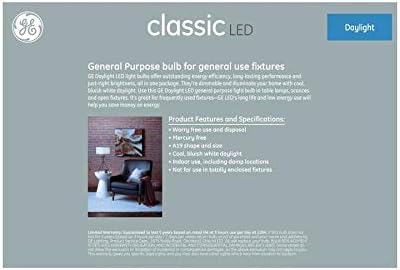 Ge Classic 8-Pack 60 W echivalent Lumina zilei 5000k A19 LED lumina de fixare bec