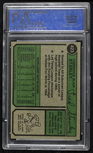 1974 Topps 423 Fred Stanley New York Yankees PSA PSA 8.00 Yankees
