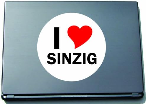 I Love Aufkleber Decal Sticker Laptopaufkleber Laptopskin 297 mm mit stadtname Sinzig