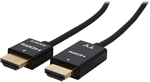 Nippon Labs HDMI-RM-10, RedMere HDMI Super Slim cablu 10-picioare 36 AWG cu Ethernet de la bărbat la bărbat, Negru
