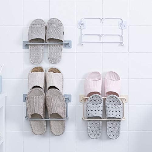 Mfchy Pantofi pentru pantofi montați pe perete pantofi pliabili papuci papuci de depozitare raft de depozitare raft pantofi spânzurat suport pentru baie dormitor de baie