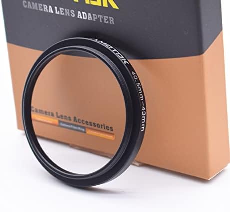 Obiectiv de 40,5 mm la 43mm Adaptor pentru lentile pentru camere, 40,5 mm până la 43 mm Filtru cu un inel de adaptor inel,