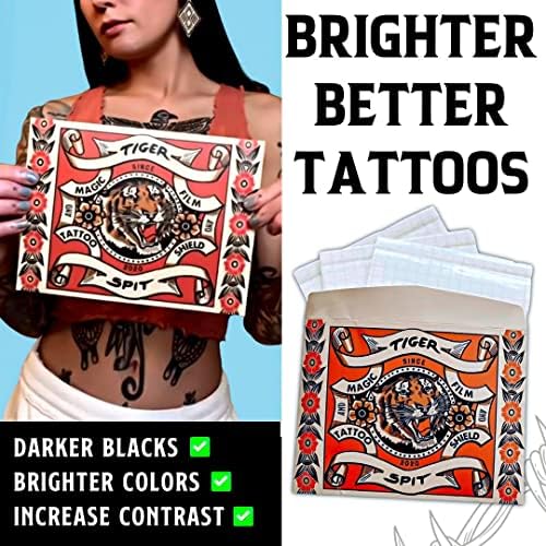 Tiger Spit Tattoo aftercare Bandage, transparent impermeabil al doilea bandaj de tatuaj adeziv pentru vindecarea pielii pentru