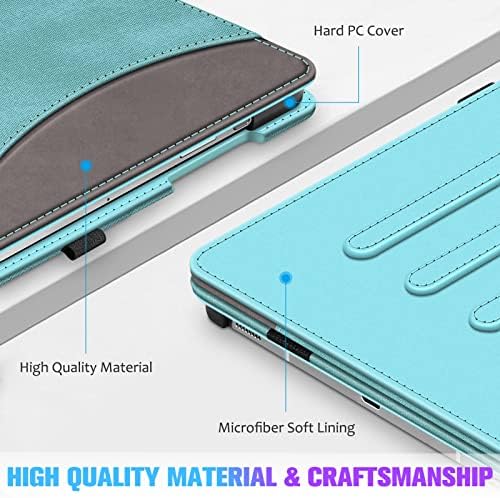 Carcasă de vizualizare cu mai multe unghiuri Fintie pentru Samsung Galaxy Tab S8 Plus 2022/S7 FE 2021/S7 Plus 2020 Pachet cu carcasă Tri-Fold Ultra subțire pentru Samsung Tab S8 Plus/S7 Fe/S7 Plus