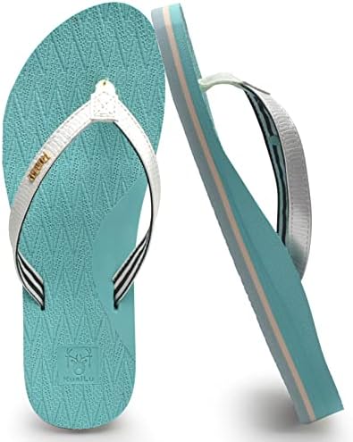 KuaiLu Femei Moda Flip Flops Doamnelor ușoare vara plaja Yoga Mat Tanga sandale cu suport arc confortabil