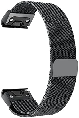 KOSSMA 26 22 20mm Easy Fit Milanese Loop Watchband bandă de eliberare rapidă pentru Garmin Fenix 7 7x 7S 5X 5 5S 3 3hr Forerunner