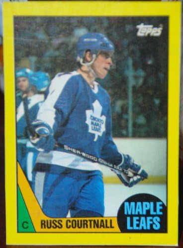 1987-88 Topps Russ Courtnall P Toronto Maple Leafs cutie de Jos NHL carte de hochei