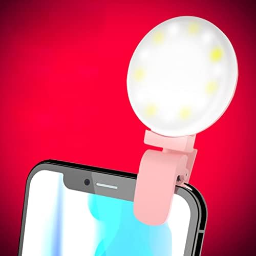 Hemobllo Mini Phone Portabil selfie Light Light Selfie Selfie Self Light Portabil Telefon LED LED Clip pe selfie Light for