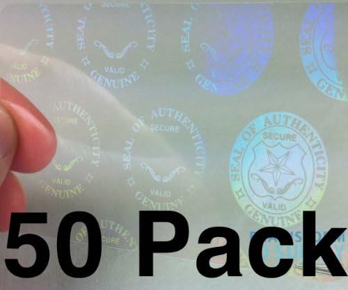 Seal și cheie ID hologramă suprapuneri-50 Pack