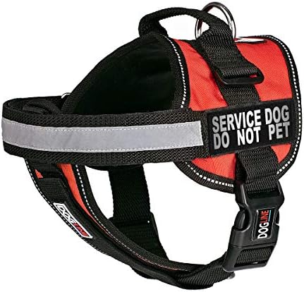 Dogline Unimax Harnaș pentru câini cu câini de serviciu nu pet Patch -uri curele reglabile Neopren respirabil pentru identificarea