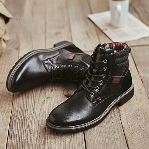 KNFUT Men ' s Sneakers Cizme pentru bărbați pentru bărbați cizme confortabile din piele dantelată pentru bărbați Pantofi de