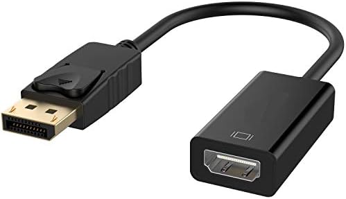 DisplayPort la adaptor HDMI, Haokiang 4K Rezoluție DP-placat cu aur DP-placat masculin la HDMI Adaptor Converter Feminin Cablu