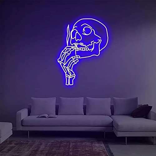 Neonium Craniu Cap Neon Semn personalizat Artă manual NEON Lumini de Craniu LED LED LED Wall Home Decor dormitor Bar Shop Cameră