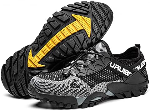 Pantofi din oțel Furuian pentru bărbați Pantofi de lucru ușori respirabili Confortabili Pantofi de construcție industrială