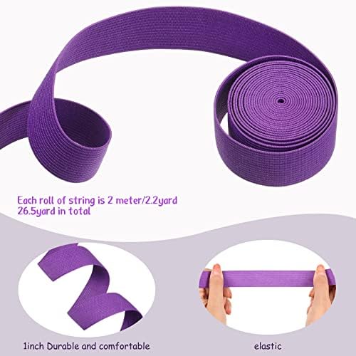 12 role benzi elastice colorate pliați peste frânghie elastică cordon Elastic curea elastică grea elasticitate tricot bandă