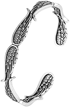 Angel Wings Vintage stil brățară pentru Femei Bărbați Cadouri stratificare Angel Wings brățară Inspirational Guardian reglabil