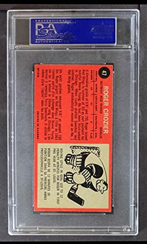 1964 Topps 47 Roger Crozier Detroit Red Wings PSA PSA 6.00 Red Wings