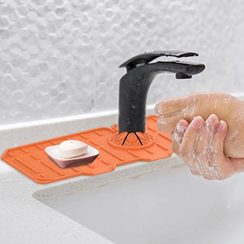 Silicon robinet Mat pentru bucatarie chiuveta Splash Guard, robinet absorbant Mat, chiuveta drenarea Pad în spatele robinet,