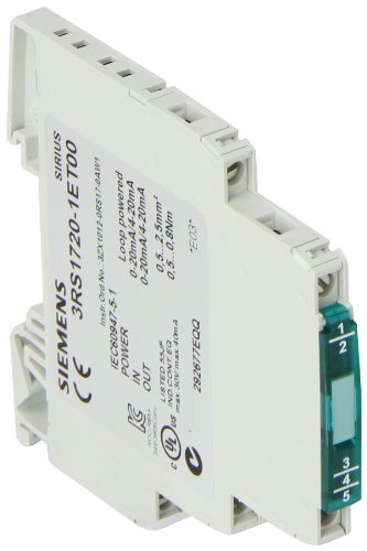 Siemens 3rs17 20-1et00 Convertor individual, pasiv, terminale cu șurub, lățime 6.2 mm, 1 canal, intrare 0/4-20MA, ieșire 0/4-20MA,
