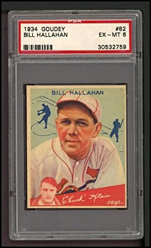1934 Goudey 82 Bill Hallahan St. Louis Cardinals PSA PSA 6.00 Cardinale